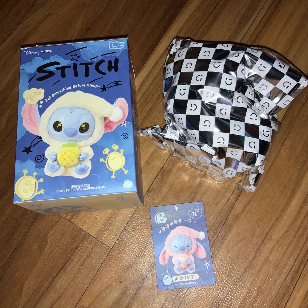 Disney Miniso Confirmed Eat Something Before Sleep Blind Box Milk Tea Desire